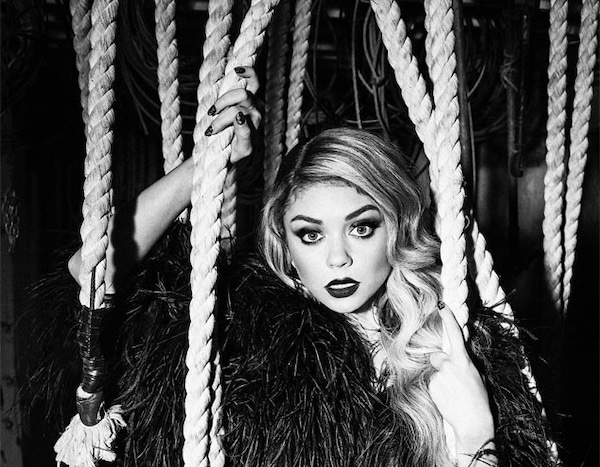 All Tied Up from Sarah Hyland's Racy Galore Photo Shoot | E! News